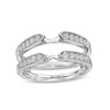 Thumbnail Image 0 of 3/8 CT. T.W. Diamond Solitaire Milgrain Edge Wrap in 14K White Gold