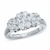 Thumbnail Image 0 of 1-1/2 CT. T.W. Diamond Flower Ring in 14K White Gold