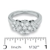 1-1/2 CT. T.W. Diamond Flower Ring in 14K White Gold