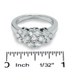 Thumbnail Image 2 of 1-1/2 CT. T.W. Diamond Flower Ring in 14K White Gold