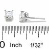 3/4 CT. T.W. Princess-Cut Diamond Solitaire Earrings in 14K White Gold