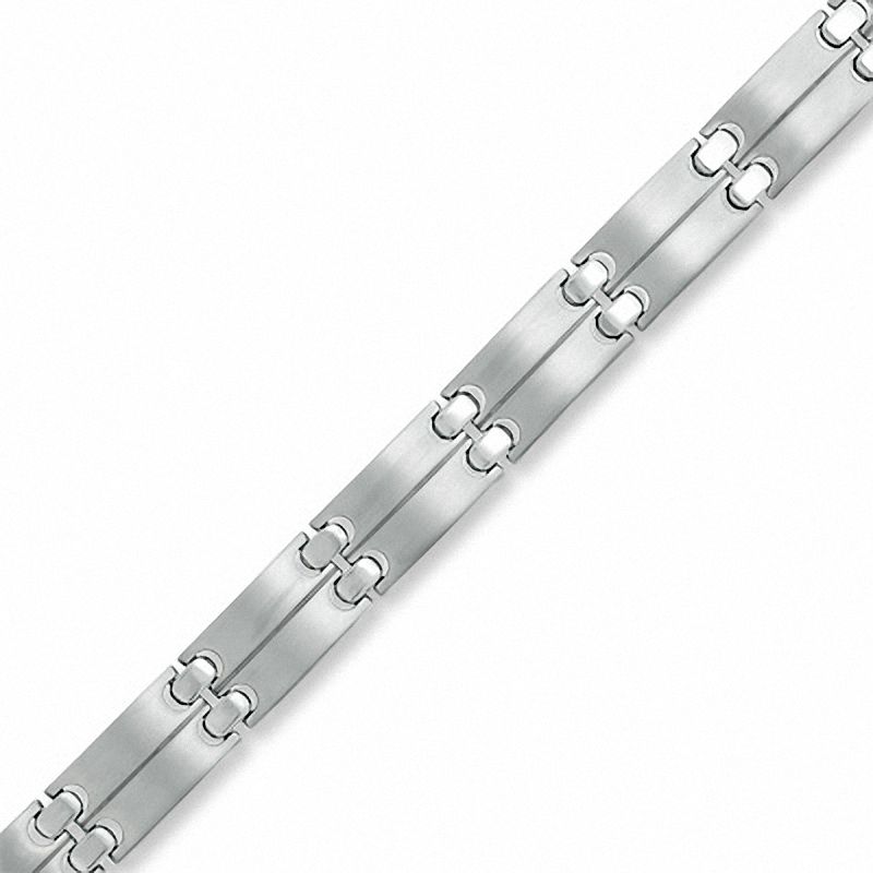 Main Image 1 of Staple Link Bracelet in Titanium - 8.5"