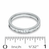 Thumbnail Image 2 of 1/2 CT. T.W. Princess-Cut and Baguette Diamond Channel Band in 14K White Gold