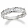 Thumbnail Image 1 of 1 CT. T.W. Princess-Cut and Baguette Diamond Channel Band in 14K White Gold
