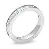 Thumbnail Image 2 of 1 CT. T.W. Princess-Cut and Baguette Diamond Channel Band in 14K White Gold