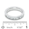 Thumbnail Image 2 of 1 CT. T.W. Princess-Cut and Baguette Diamond Channel Band in 14K White Gold
