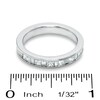 Thumbnail Image 3 of 1 CT. T.W. Princess-Cut and Baguette Diamond Channel Band in 14K White Gold