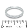 Thumbnail Image 3 of 1/4 CT. T.W. Princess-Cut and Baguette Diamond Band in 14K White Gold