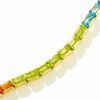 Thumbnail Image 1 of Emerald Cut Multi Semi-Precious Gemstone Link Bracelet in 14K Gold - 7.0"