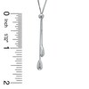 Thumbnail Image 2 of Diamond-Cut Polished Snake Lariat Necklace in 14K White Gold - 17"