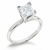 Thumbnail Image 1 of 2 CT. Certified Princess-Cut Diamond Solitaire Engagement Ring in 14K White Gold (J/I2)