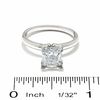 Thumbnail Image 2 of 2 CT. Certified Princess-Cut Diamond Solitaire Engagement Ring in 14K White Gold (J/I2)