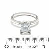 Thumbnail Image 1 of 2 CT. Certified Princess-Cut Diamond Solitaire Engagement Ring in 14K White Gold (J/I2)