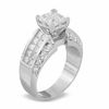 Thumbnail Image 2 of 2-3/4 CT. T.W. Princess-Cut Composite Diamond Ring in 14K White Gold