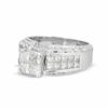 Thumbnail Image 3 of 2-3/4 CT. T.W. Princess-Cut Composite Diamond Ring in 14K White Gold