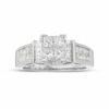 Thumbnail Image 0 of 1-3/8 CT. T.W. Princess-Cut Composite Diamond Ring in 14K White Gold
