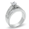 Thumbnail Image 1 of 1-1/2 CT. T.W. Princess-Cut Diamond Bridal Set in 14K White Gold