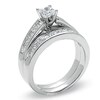 Thumbnail Image 2 of 1-1/2 CT. T.W. Princess-Cut Diamond Bridal Set in 14K White Gold