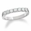 1/2 CT. T.W. Certified Colorless  Diamond Seven Stone Band in 18K White Gold