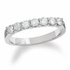 Thumbnail Image 1 of 1/2 CT. T.W. Certified Colorless  Diamond Seven Stone Band in 18K White Gold
