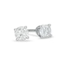Thumbnail Image 1 of 3/8 CT. T.W. Diamond Solitaire Stud Earrings in 14K White Gold (J/I3)