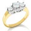 Thumbnail Image 0 of 1-1/5 CT. T.W. Diamond Three Stone Ring in 14K Gold