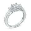 Thumbnail Image 1 of 1 CT. T.W. Princess-Cut Diamond Three Stone Ring in 14K White Gold