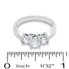 Thumbnail Image 3 of 1 CT. T.W. Diamond Three Stone Ring in 14K White Gold