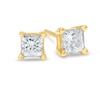 Thumbnail Image 1 of 1/5 CT. T.W. Princess-Cut Diamond Solitaire Stud Earrings in 14K Gold (J/I3)