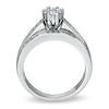 Thumbnail Image 2 of 1/2 CT. T.W. Multi-Diamond Flower Bridal Set in 10K White Gold