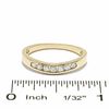Thumbnail Image 2 of 1/4 CT. T.W. Channel Contour Diamond Band in 14K Gold