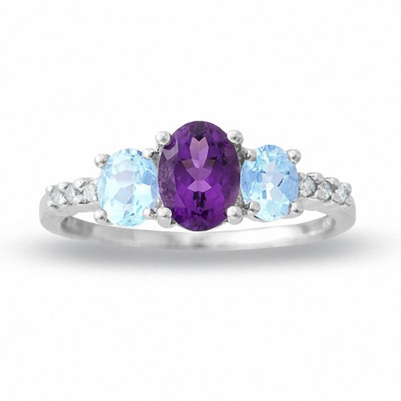 Aquamarine amethyst ring discount