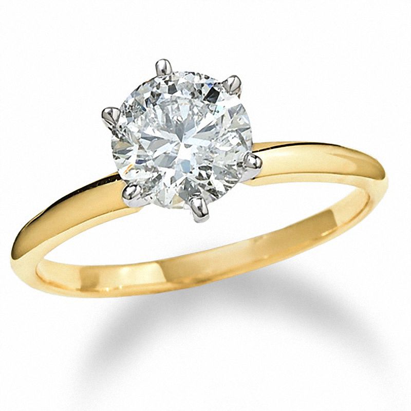 Main Image 1 of 1-1/4 CT. Diamond Solitaire Engagement Ring in 14K Gold
