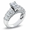Thumbnail Image 1 of 2-1/2 CT. T.W. Composite Princess-Cut Diamond Ring in 14K White Gold