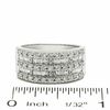 Thumbnail Image 2 of 1 CT. T.W. Round and Baguette Diamond Band in 14K White Gold