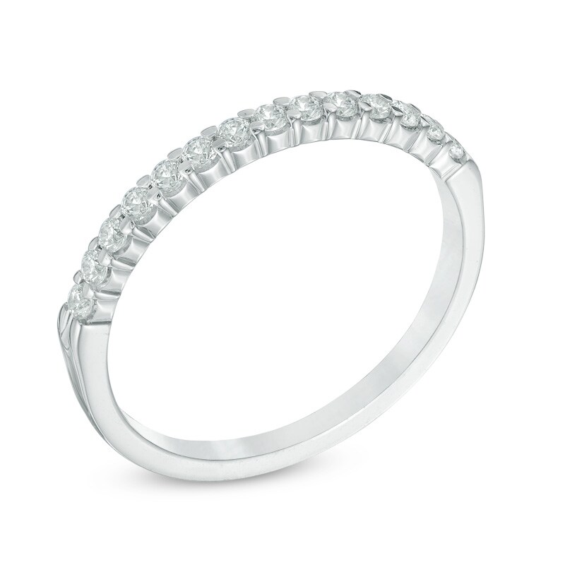 Main Image 2 of 1/4 CT. T.W. Diamond Band in 14K White Gold