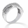 Thumbnail Image 1 of 1 CT. T.W. Diamond Crossover Band in 14K White Gold