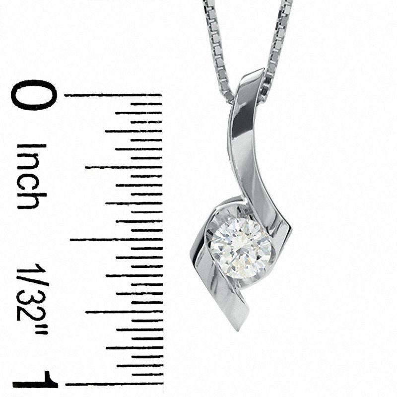 Sirena™ 1/2 CT. Diamond Solitaire Pendant in 14K White Gold