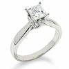 Thumbnail Image 0 of 3/4 CT. Princess-Cut Diamond Solitaire Crown Ring in 14K White Gold