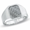 Men's Stainless Steel and Carbide Fiber Inlay Ring