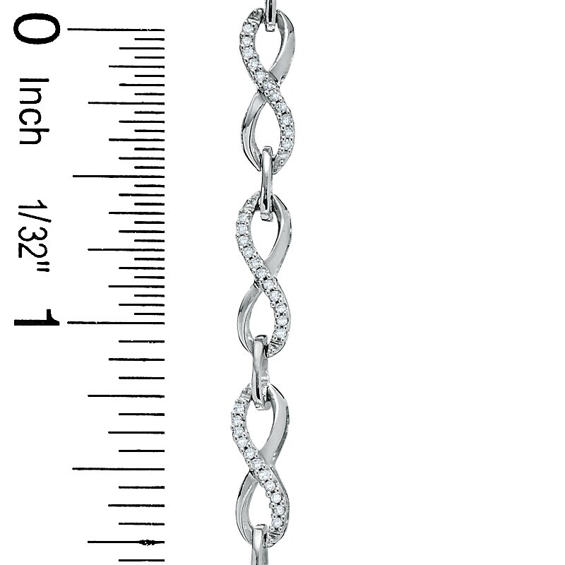 Main Image 3 of 1/2 CT. T.W. Diamond Fashion Bracelet in 10K White Gold