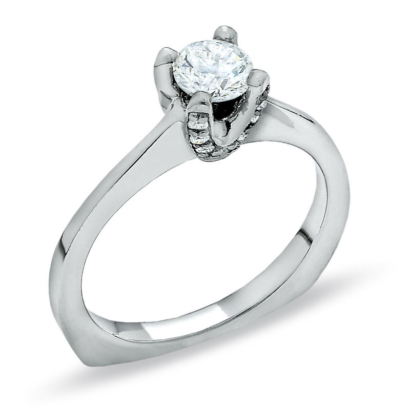 Main Image 1 of 5/8 CT. T.W. Certified Diamond Solitaire Engagement Ring in 14K White Gold