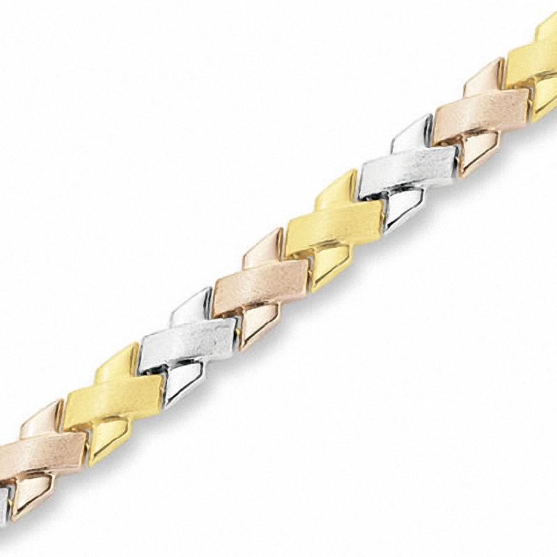 Tri tone gold bracelet sales