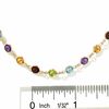 Thumbnail Image 1 of Multi Semi-Precious Gemstone Link Necklace in 14K Gold - 18"