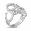 Thumbnail Image 2 of 1/4 CT. T.W. Diamond Multi Circle Ring in 14K White Gold