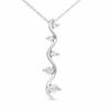 Thumbnail Image 0 of 1/4 CT. T.W. Journey Diamond Dot Pendant in 14K White Gold