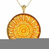 Thumbnail Image 1 of Amber Circle Pendant in 14K Gold