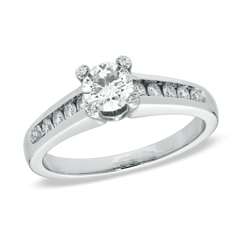 matron Uden for Underholdning 3/4 CT. T.W. Diamond Engagement Ring in 14K White Gold | Zales Outlet