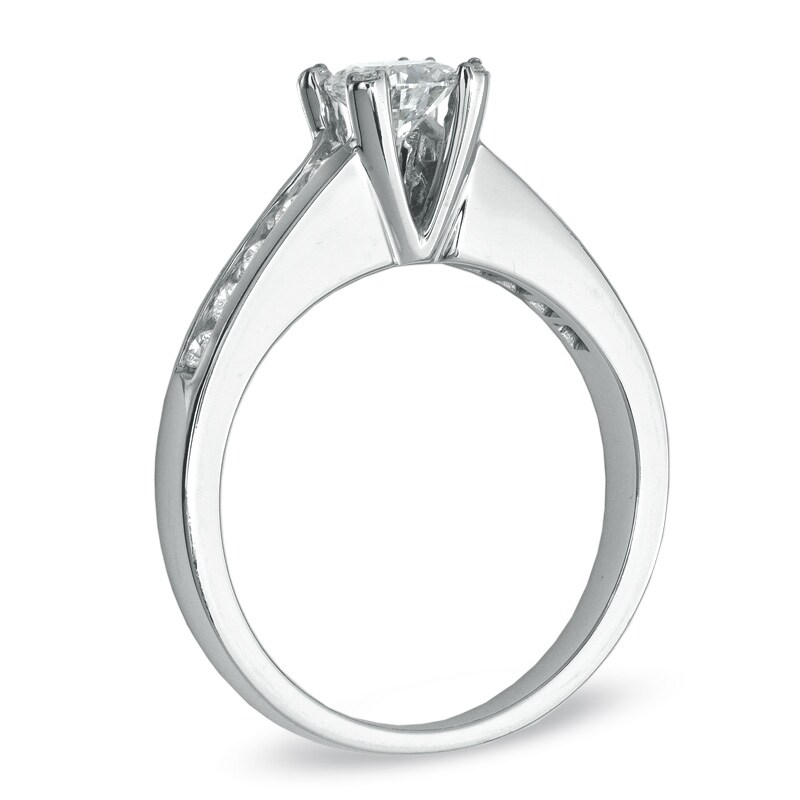 Diamond Heart Ring 3/4 Carat tw 14K White Gold