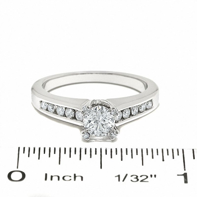 3/4 CT. T.W. Diamond Engagement Ring in 14K White Gold